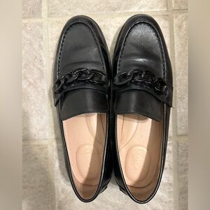 Cole Haan Women’s Black Chain Loafers